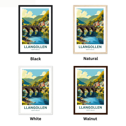 Llangollen Travel Poster - Captivating River Tranquility