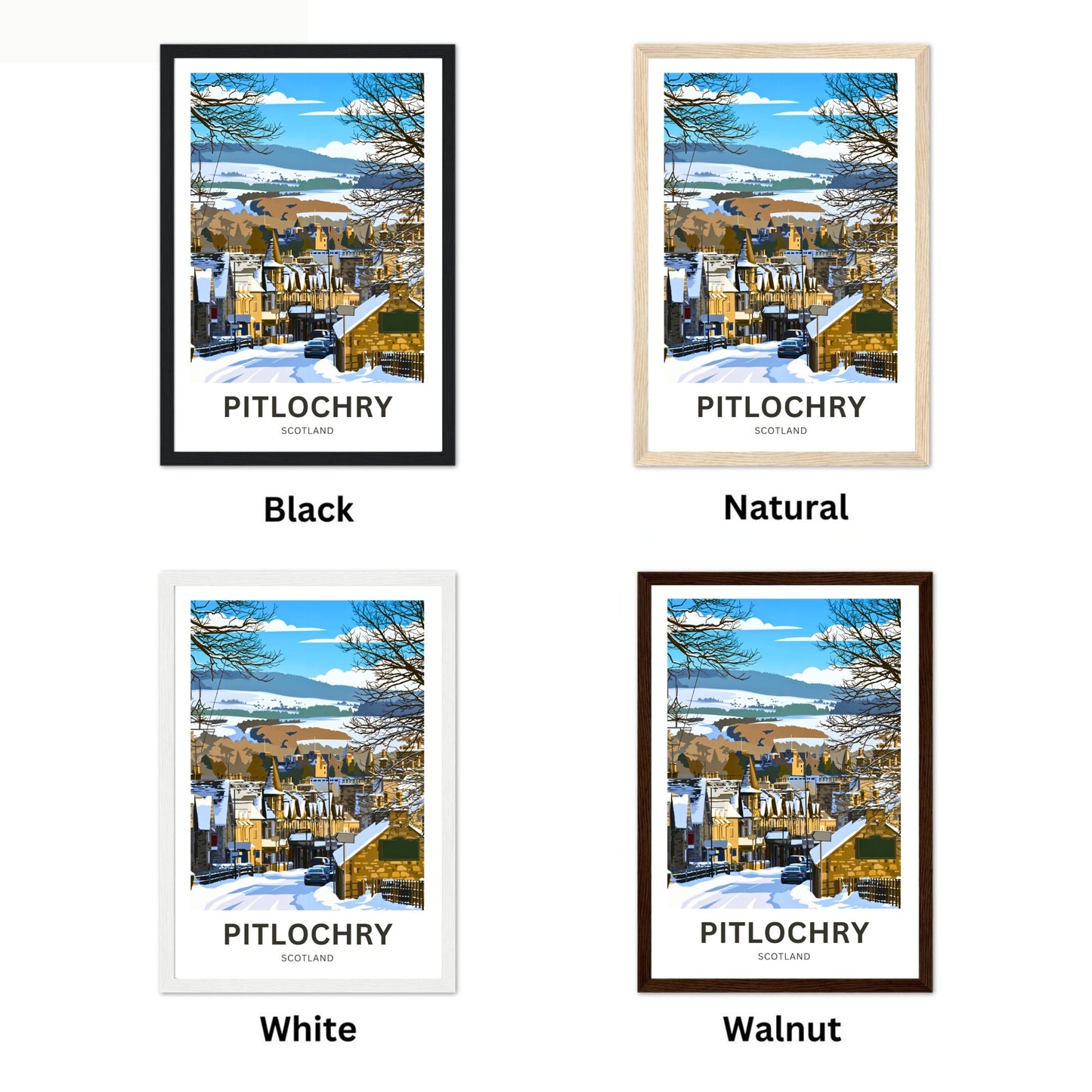 Pitlochry, Scotland Travel Poster