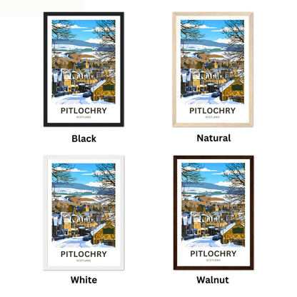 Pitlochry, Scotland Travel Poster