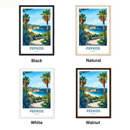 Pefkos Travel Poster - Greece Gateaway