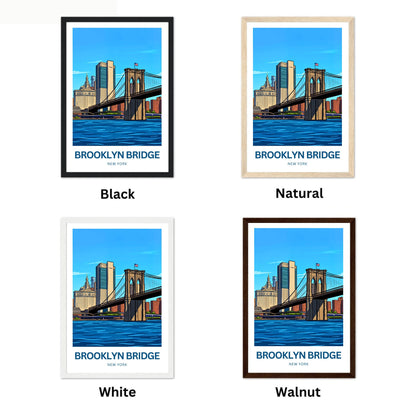 Brooklyn Bridge Travel Poster -  Metropolitan Icon