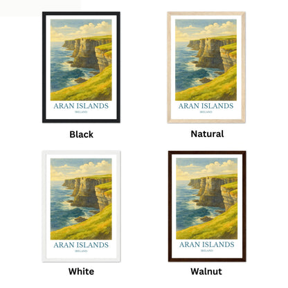 Aran Islands, Watercolor design poster, Ireland Print, Aran Islands Wall Art
