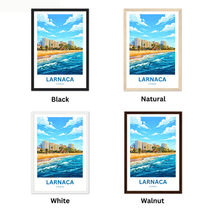 Larnaca Travel Poster - Cyprus Shores