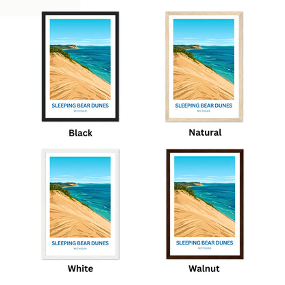 Sleeping Bear Dunes Travel Poster - National Lakeshore
