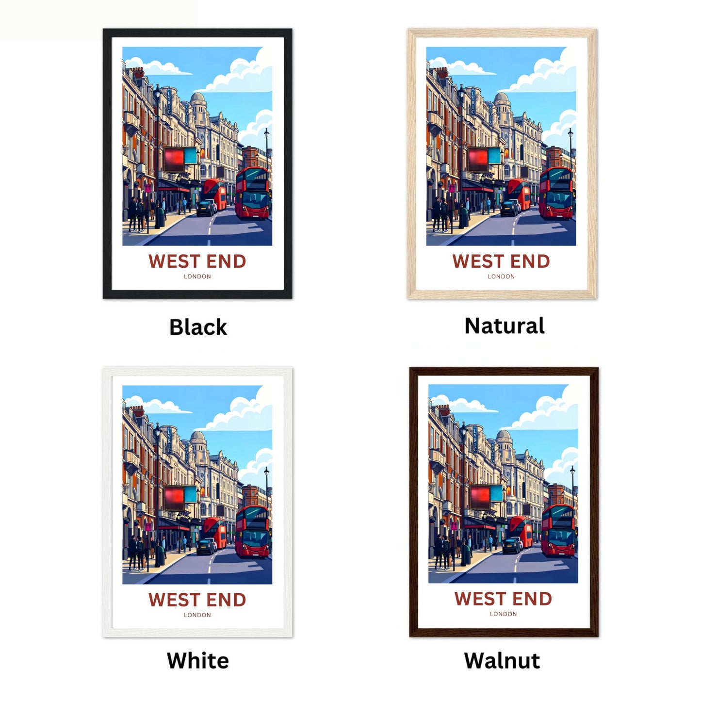 West End Travel Poster - Theatre Street