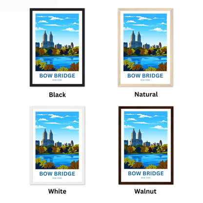 Central Park Bow Bridge  Travel Poster - Captivating View