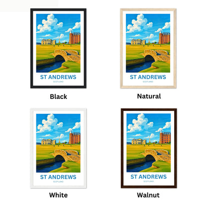 St. Andrews Travel Poster - Old Course