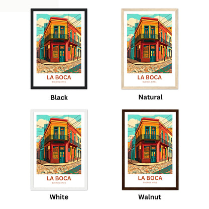 La Boca Travel Poster - Buenos Aires