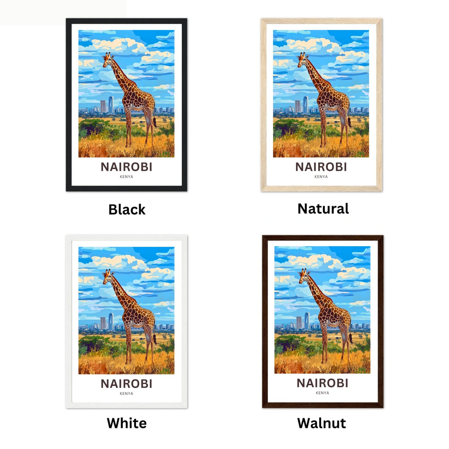 Nairobi Travel Poster - Hear of Kenya