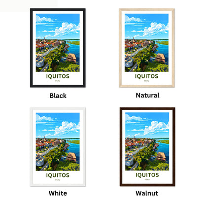 Iquitos Travel Poster - Local Life View