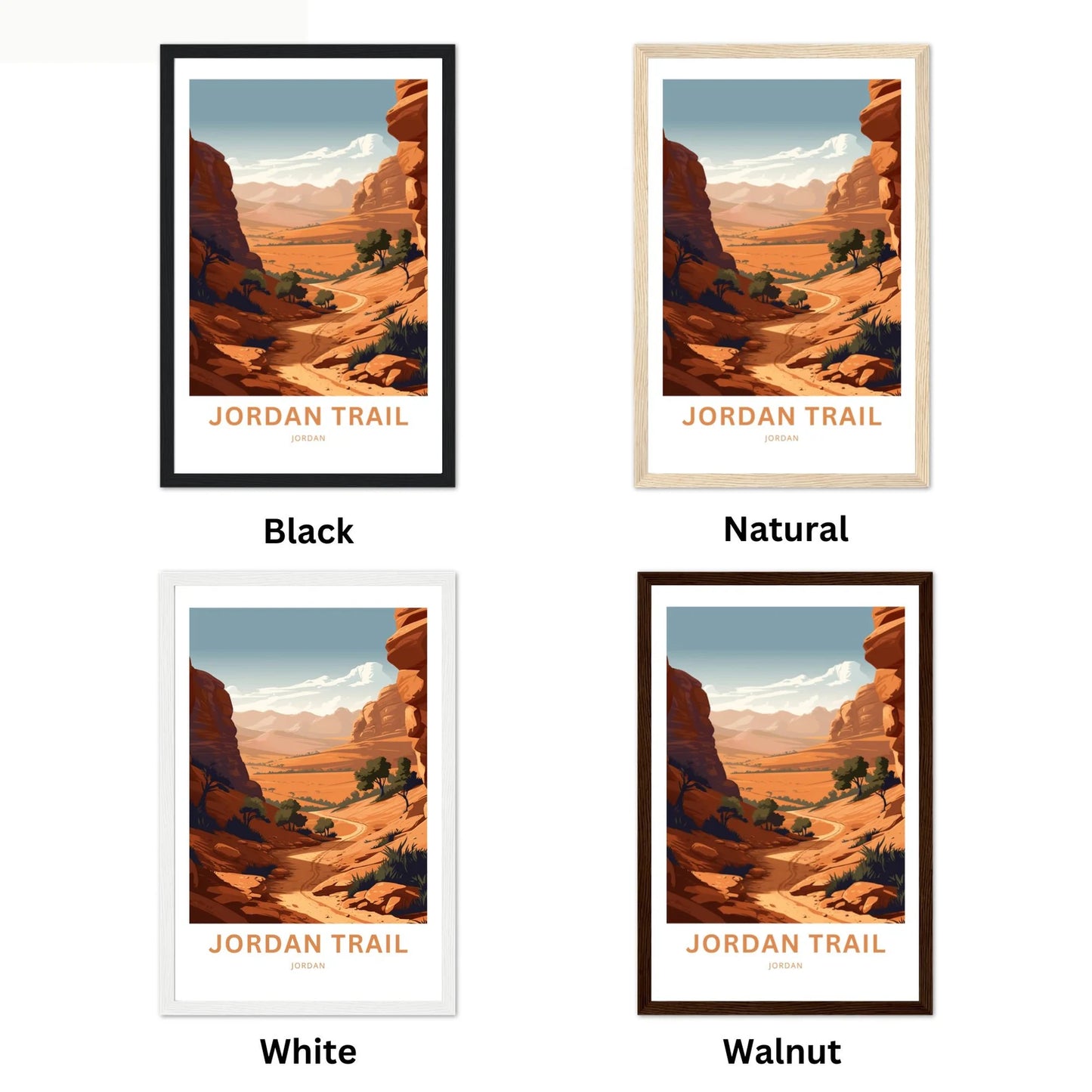 Jordan Trail Travel Poster