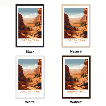 Jordan Trail Travel Poster