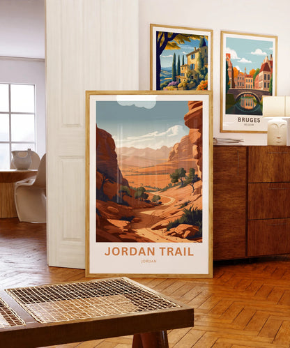 Jordan Trail Travel Poster
