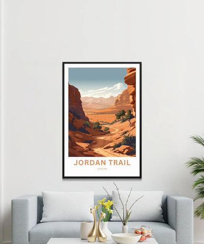 Jordan Trail Travel Poster