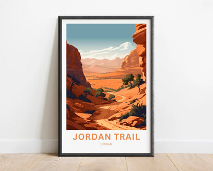 Jordan Trail Travel Poster