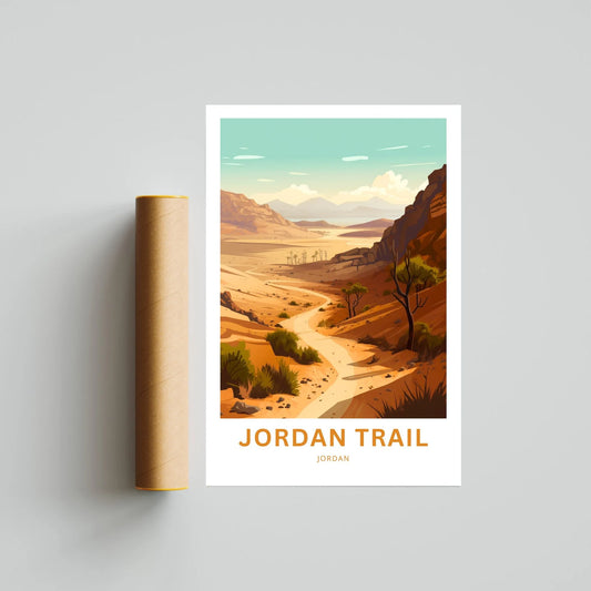 Jordan Trail Travel Poster