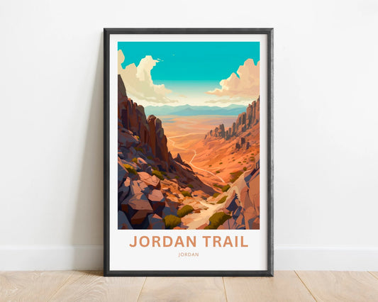Jordan Trail Travel Poster