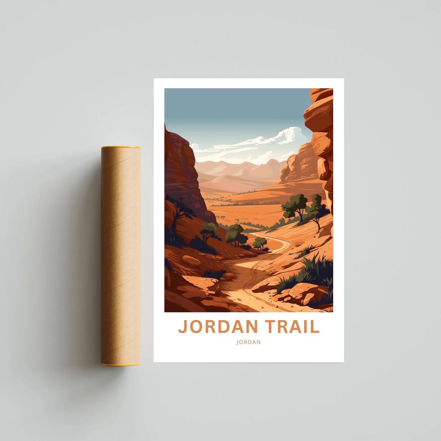 Jordan Trail Travel Poster