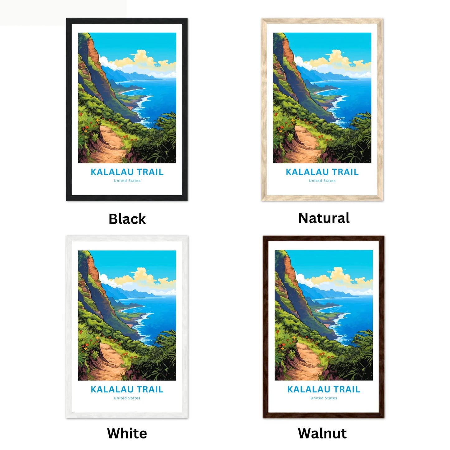 Kalalau Trail Travel Poster
