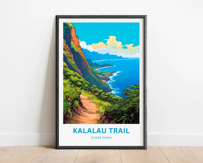 Kalalau Trail Travel Poster