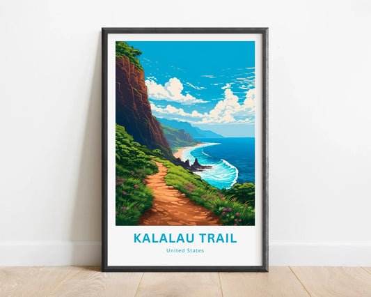 Kalalau Trail Travel Poster