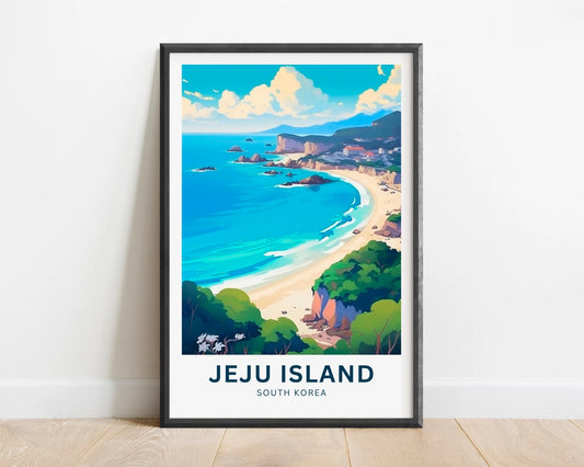 Jeju Island Travel Poster