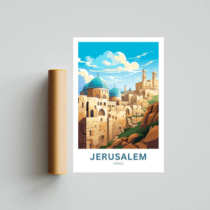 Jerusalem Travel Poster