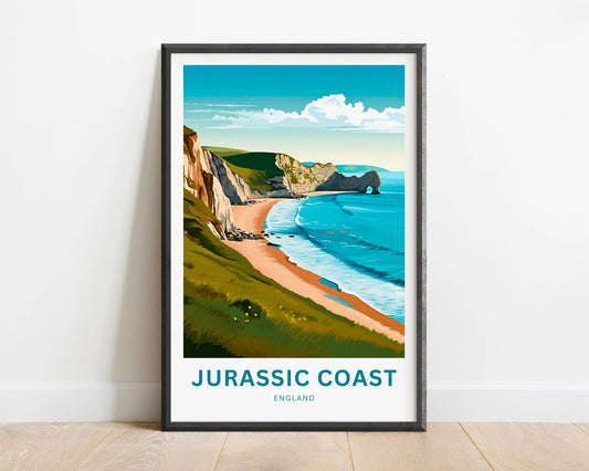 Jurassic Coast Travel Poster