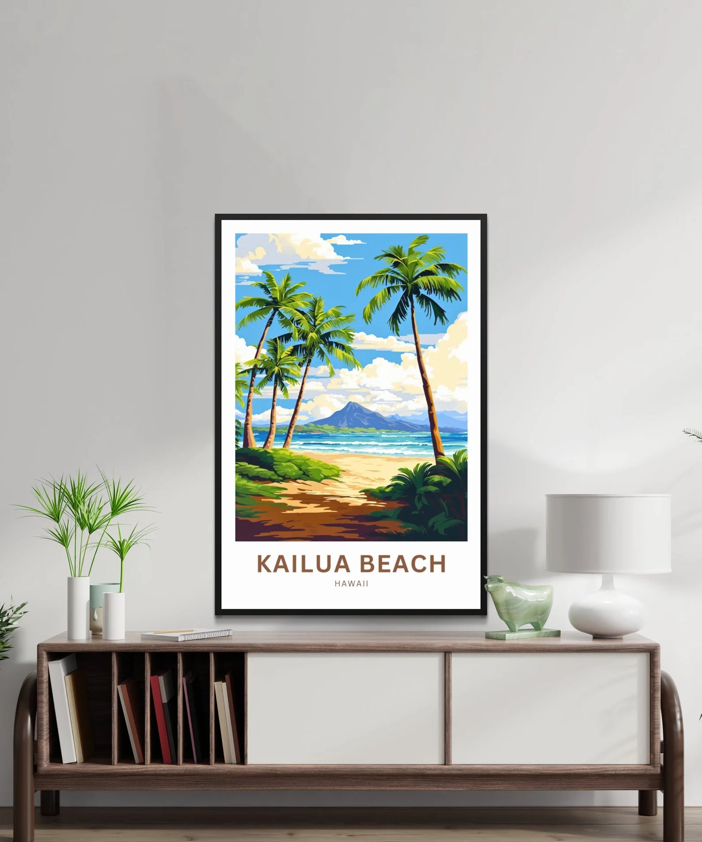 Kailua Beach Travel Poster