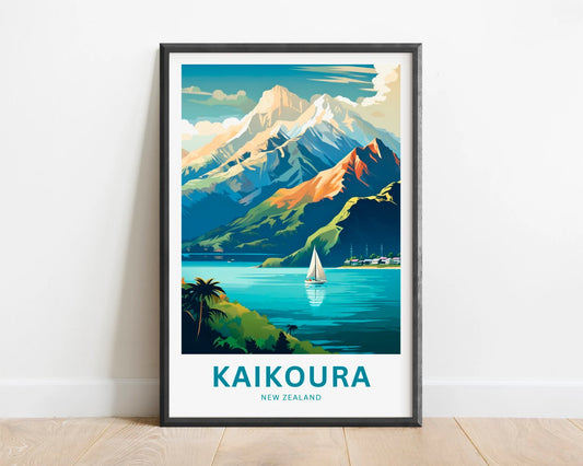 Kaikoura Travel Poster