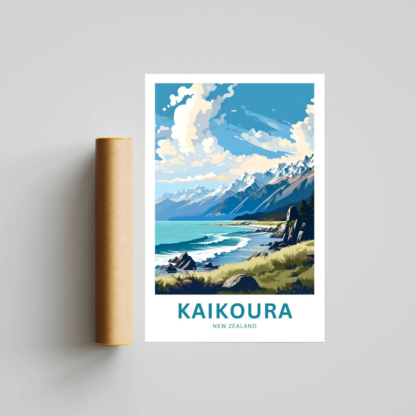 Kaikoura Travel Poster