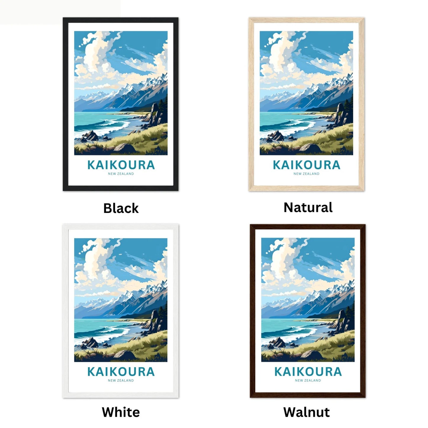 Kaikoura Travel Poster