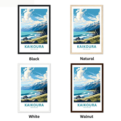 Kaikoura Travel Poster