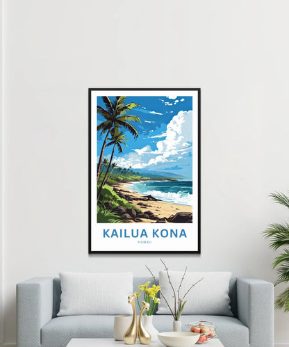 Kailua Kona Travel Poster