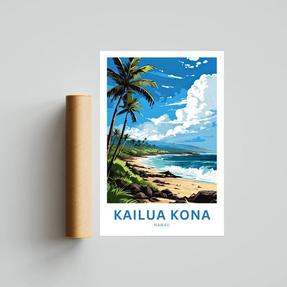 Kailua Kona Travel Poster