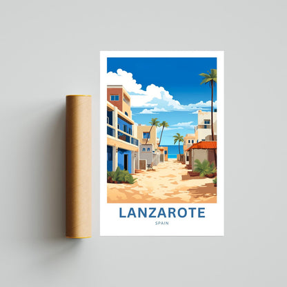 Lanzarote Travel Poster