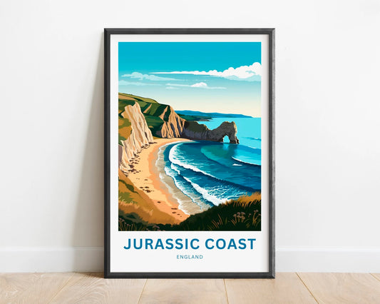 Jurassic Coast Travel Poster