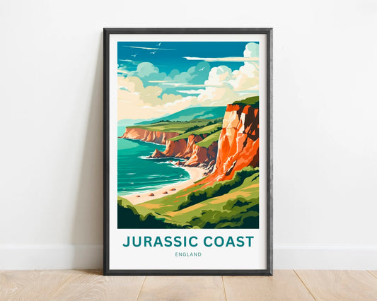 Jurassic Coast Travel Poster