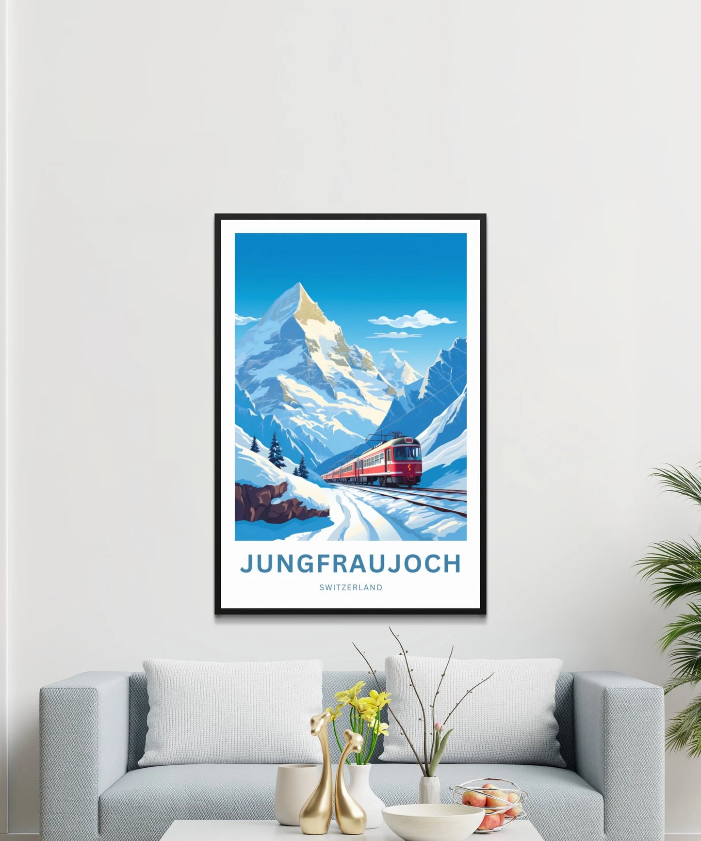 Jungfraujoch Travel Poster