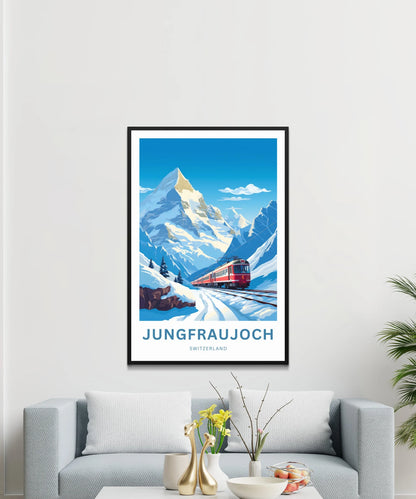 Jungfraujoch Travel Poster