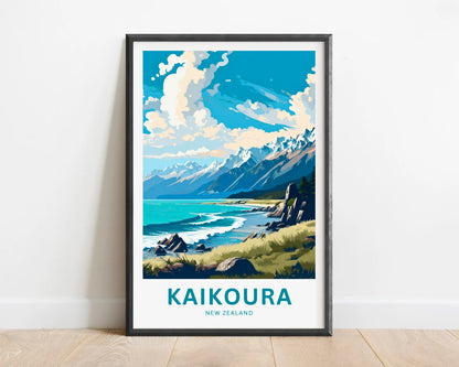 Kaikoura Travel Poster