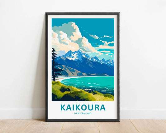 Kaikoura Travel Poster