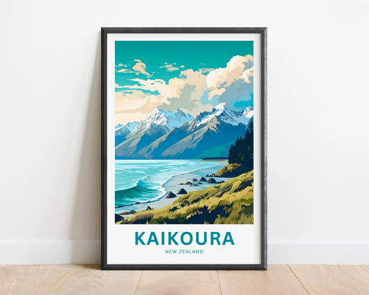Kaikoura Travel Poster