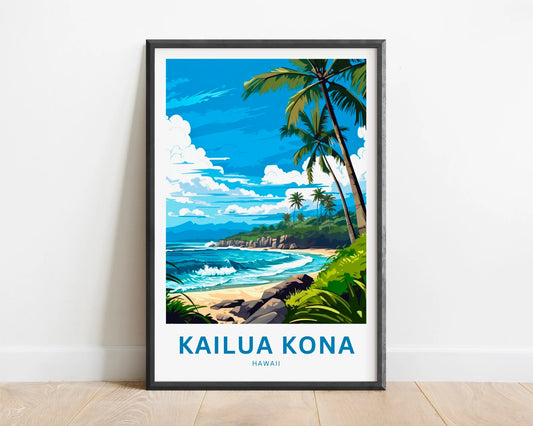 Kailua Kona Travel Poster