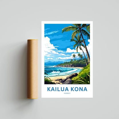 Kailua Kona Travel Poster