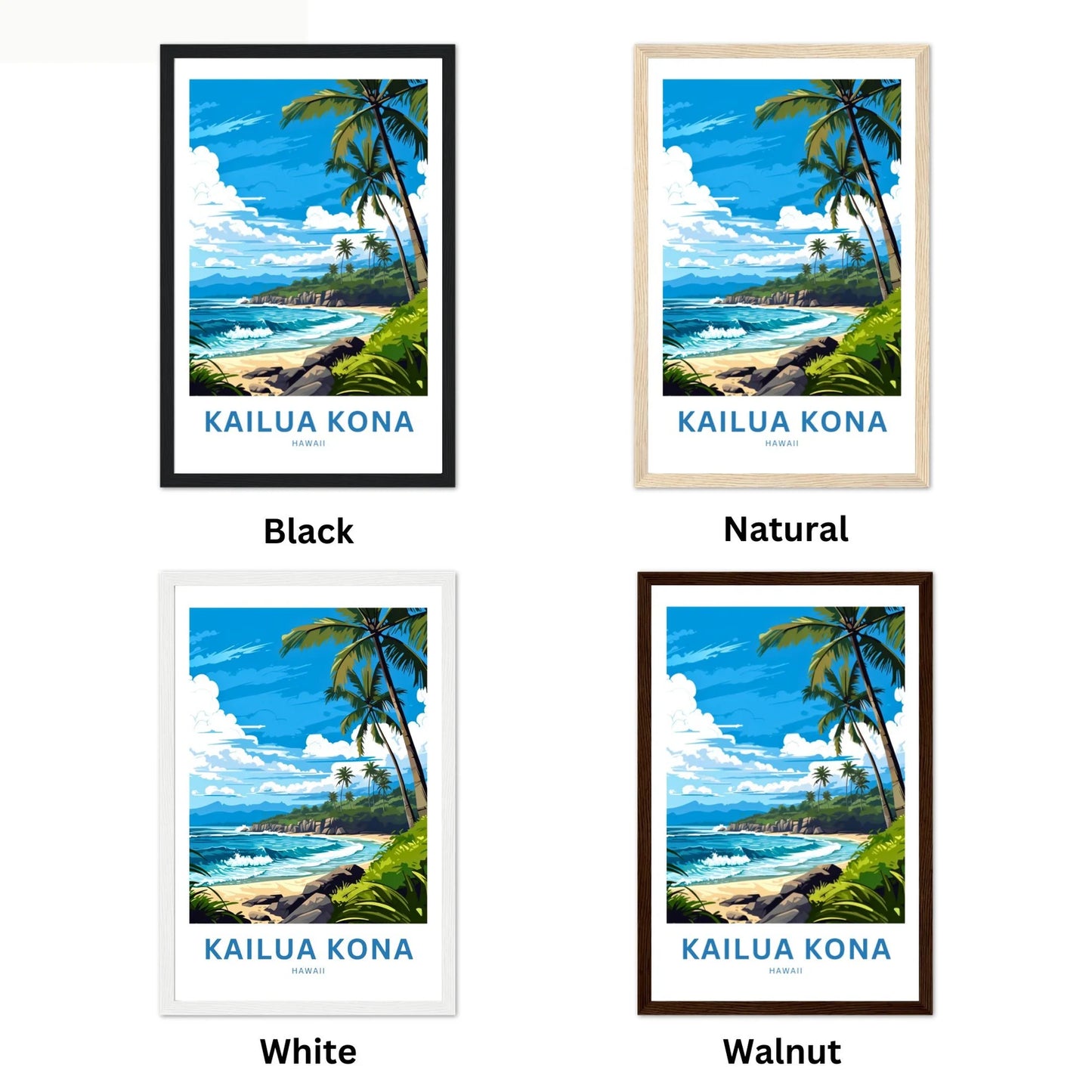 Kailua Kona Travel Poster
