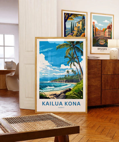 Kailua Kona Travel Poster