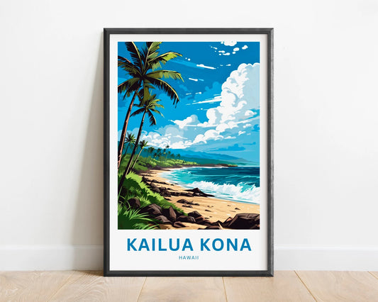 Kailua Kona Travel Poster