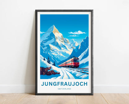 Jungfraujoch Travel Poster