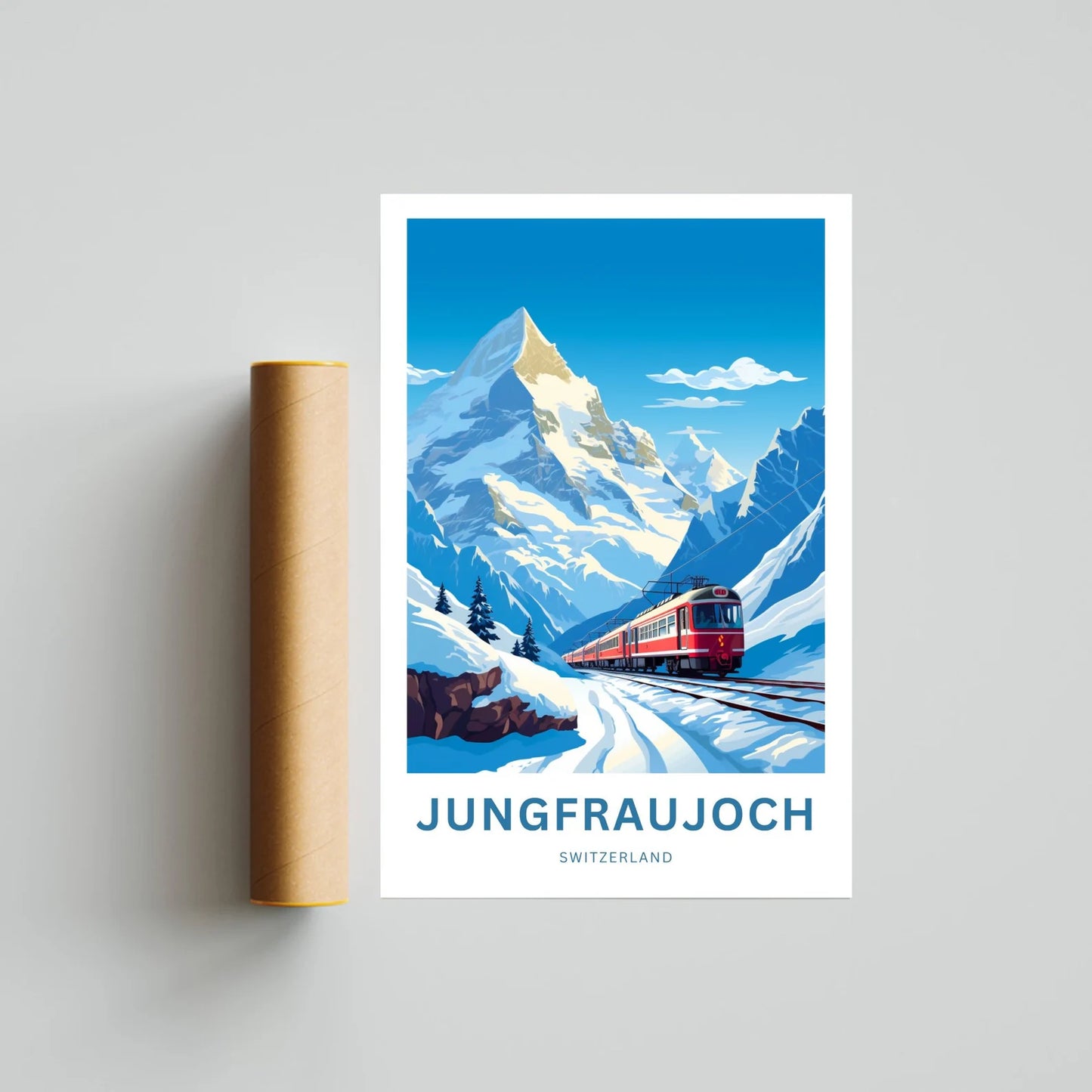Jungfraujoch Travel Poster